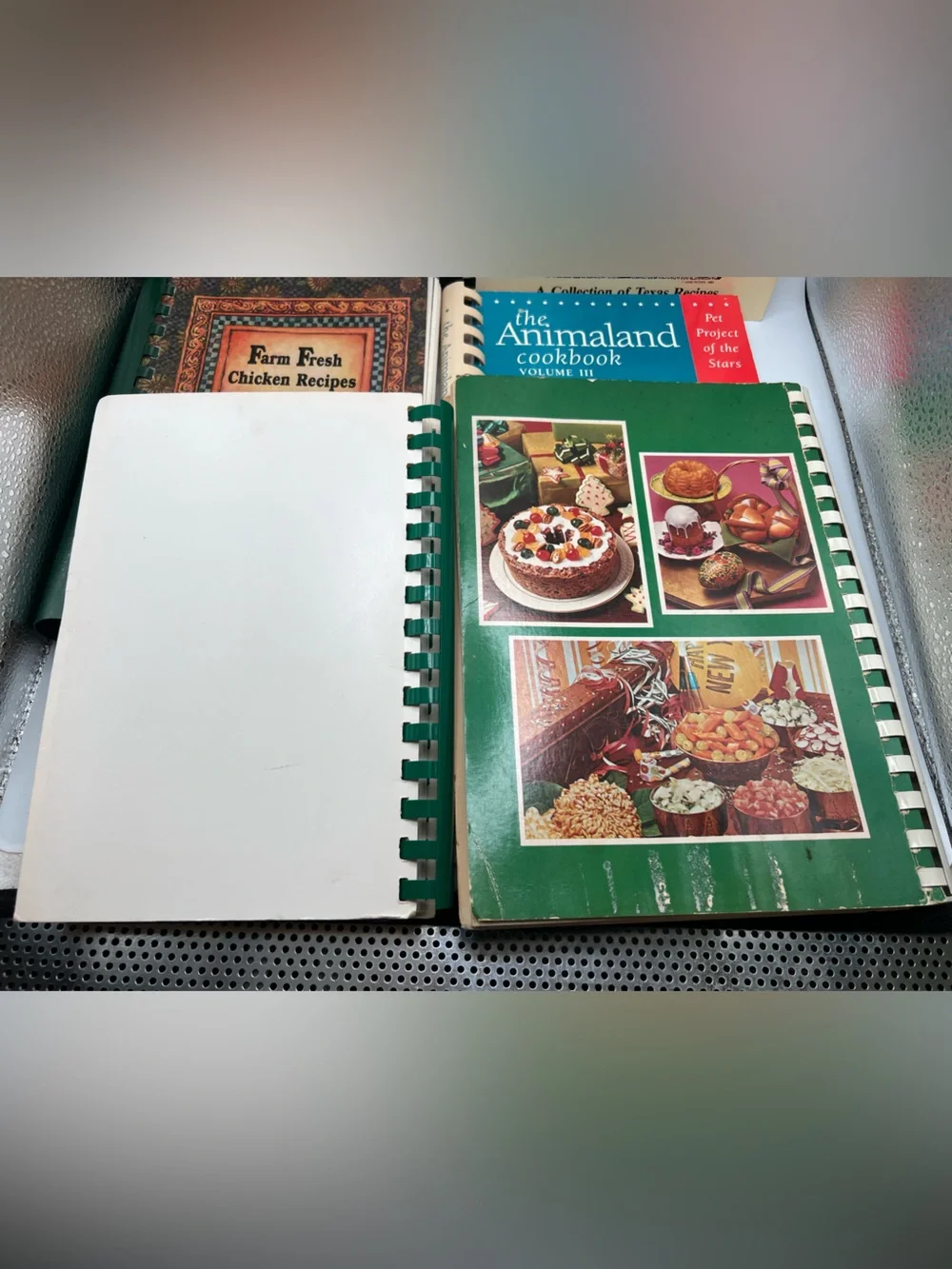 Eclectic Lot Of 6 Vintage Cookbooks Tennessee Texas Church Farm Holiday